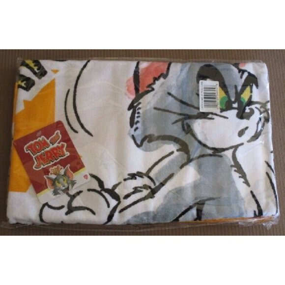 New Tom And Jerry Cartoon Beach Beth Pool Towel Gift Comic Cat Mouse Movie 28x58 - Picture 4 of 4